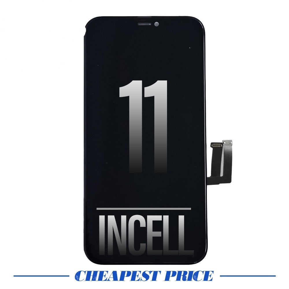 HD+ (720P Resolution) Display Incell LCD Assembly for iPhone 11 Screen Replacement (Reserved OEM IC Pads Transplant IC) HD+ (720P Resolution) Display Incell LCD Assembly for iPhone 11 Screen Replacement (Reserved OEM IC Pads Transplant IC)
